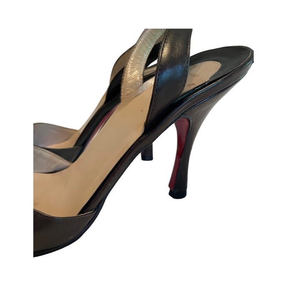 Christian Louboutin Y2K Brown (3.5”) Pointed Toe Slingback Pumps Shoes heels 36 - Picture 12 of 12